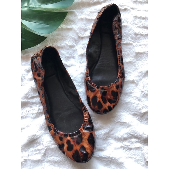 tory burch leopard print flats